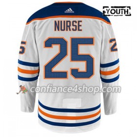Adidas Maillot de Hockey Edmonton Oilers DARNELL NURSE 25 Blanc Authentic - Enfant